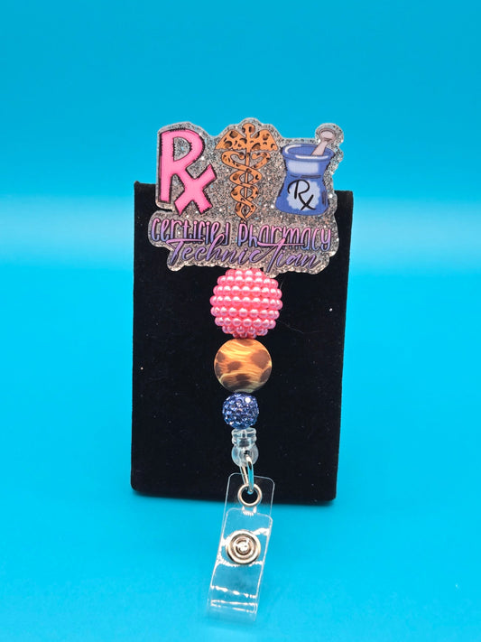 RX Healthcare Acrylic Badge Reel