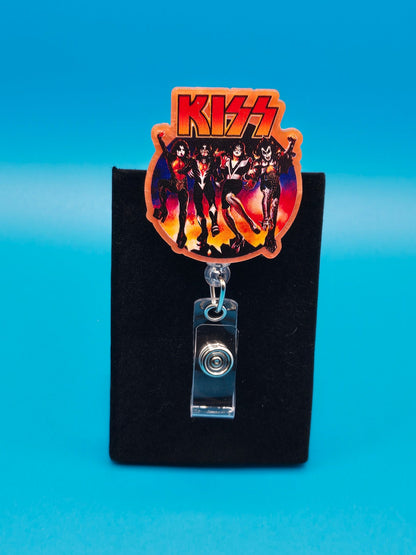 Rock Band Acrylic Badge Reel