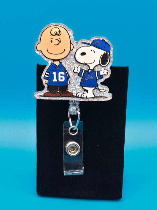Sports Themed Character Acrylic Badge Reel