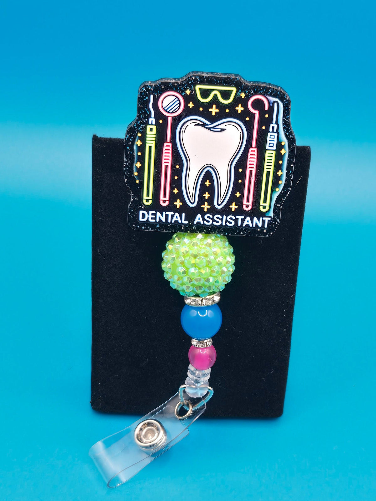 Dental Assistant Acrylic Badge Reel