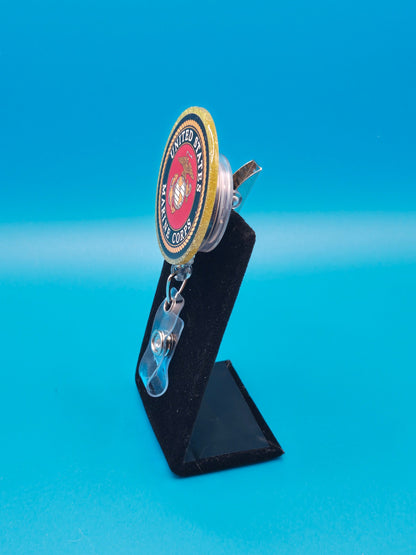 USMC Acrylic Badge Reel