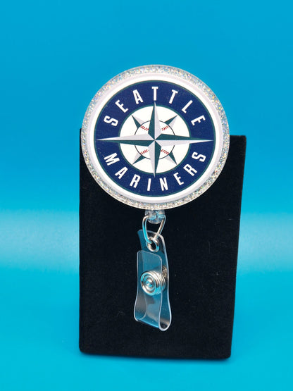 Sports Themed Baseball Acrylic Badge Reel