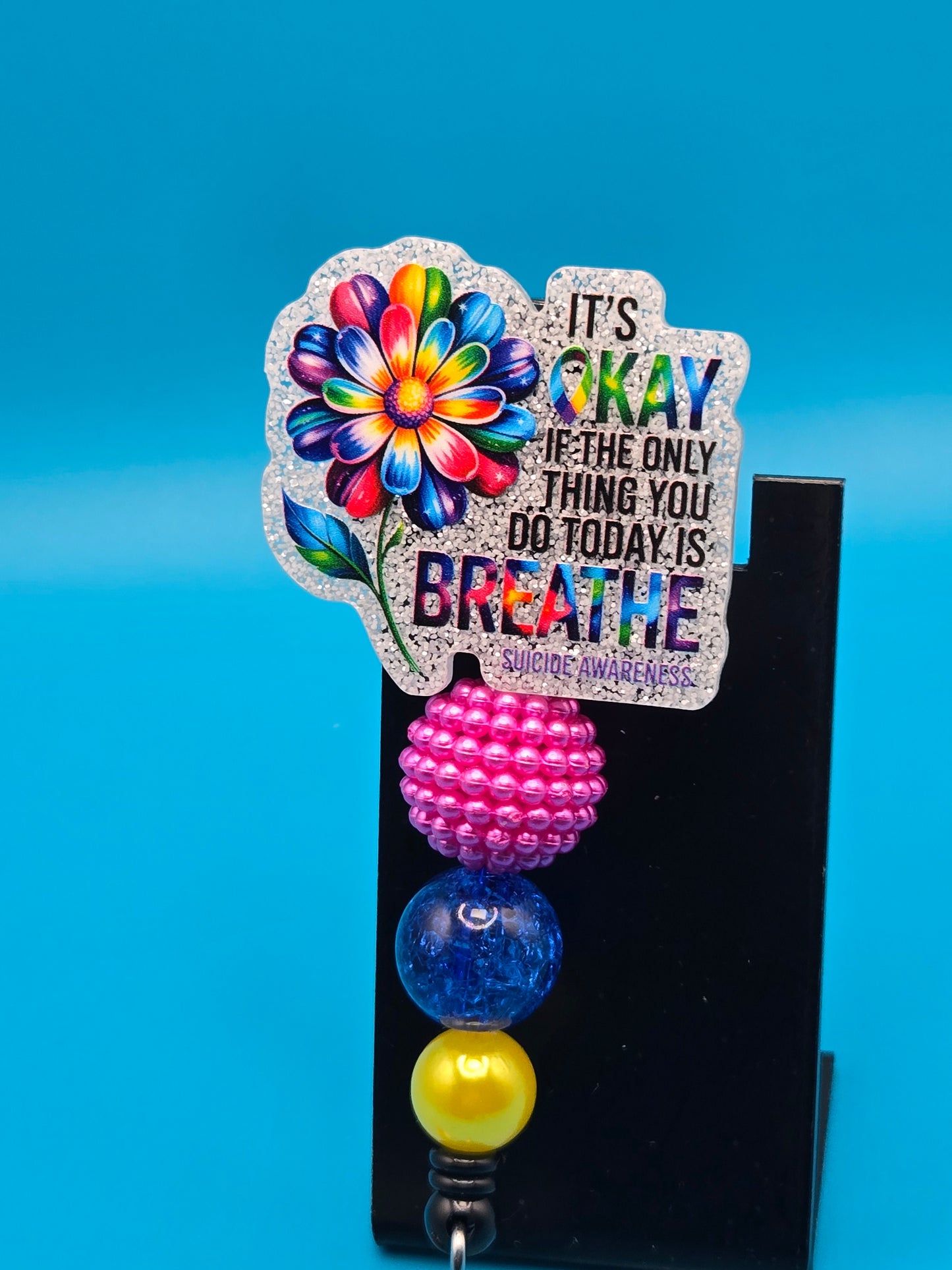 Suicide Awareness Acrylic Badge Reel