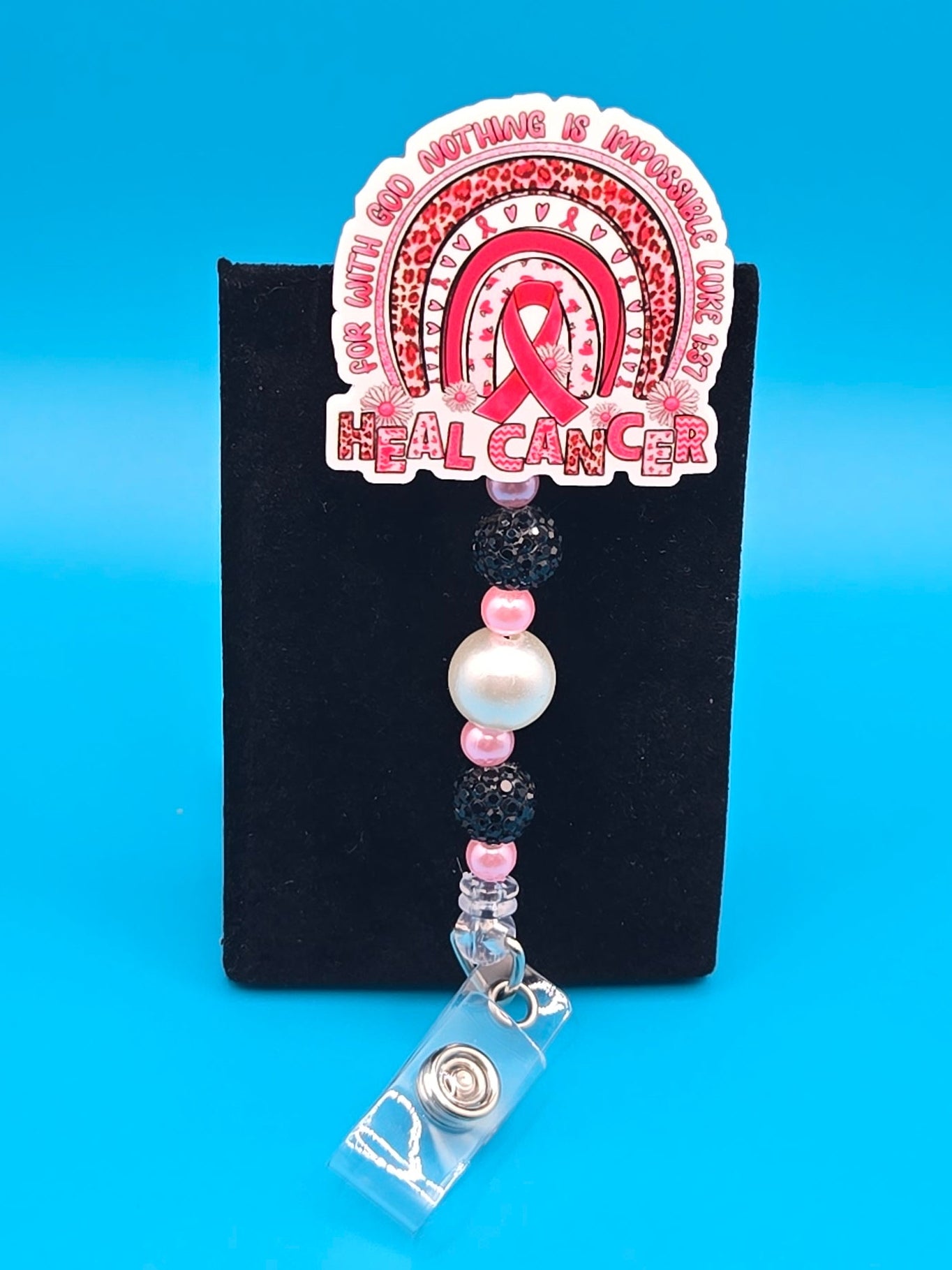 Heal Cancer Acrylic Badge Reel