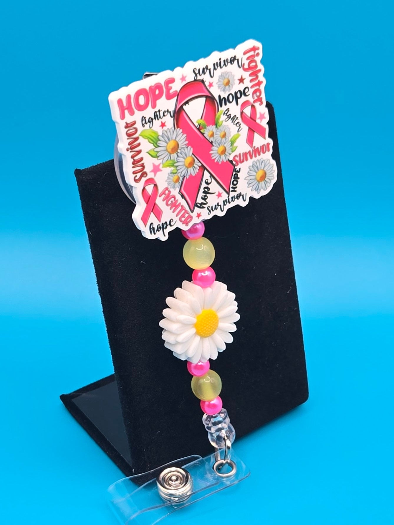 Hope Daisy Acrylic Badge Reel