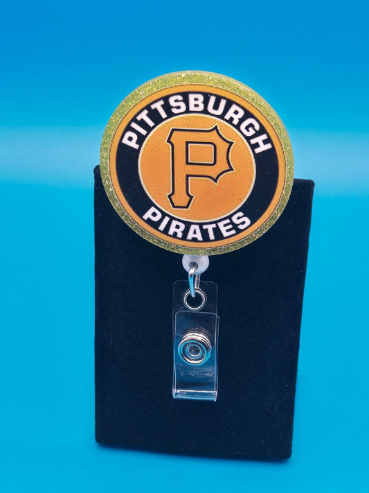 Sports Themed Baseball Acrylic Badge Reel