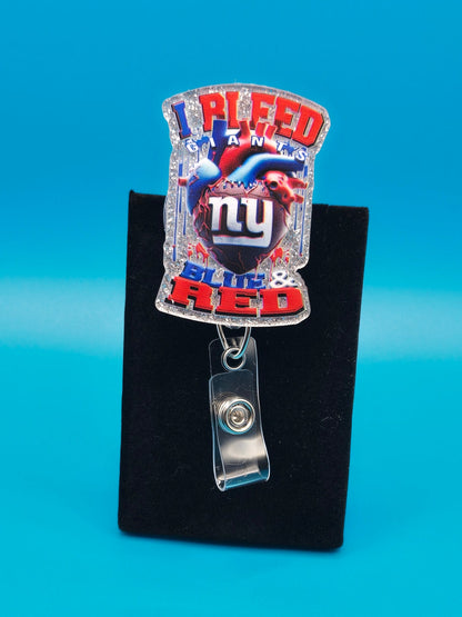 Sports Themed Acrylic Badge Reel