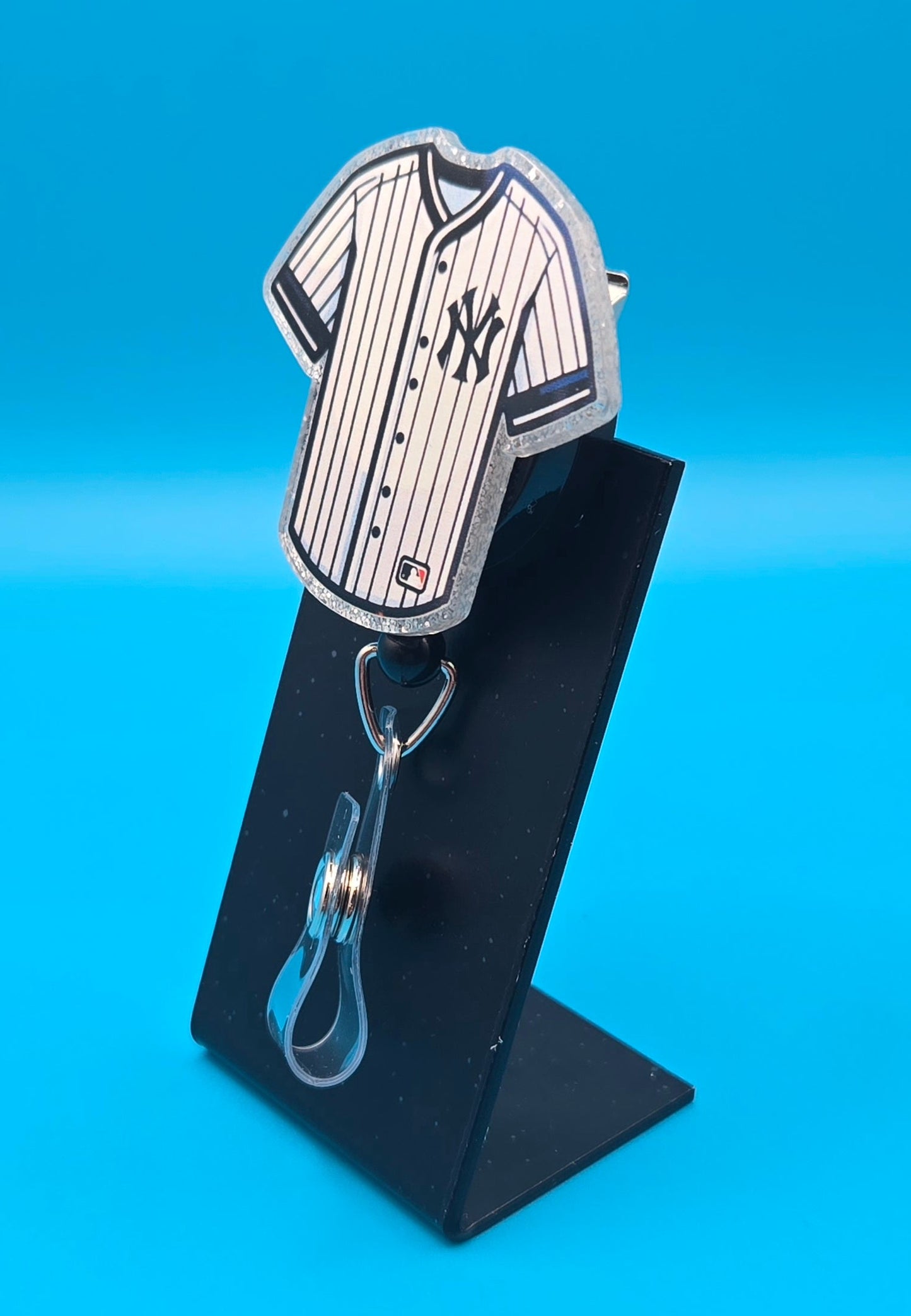 Sports Themed Baseball Acrylic Badge Reel