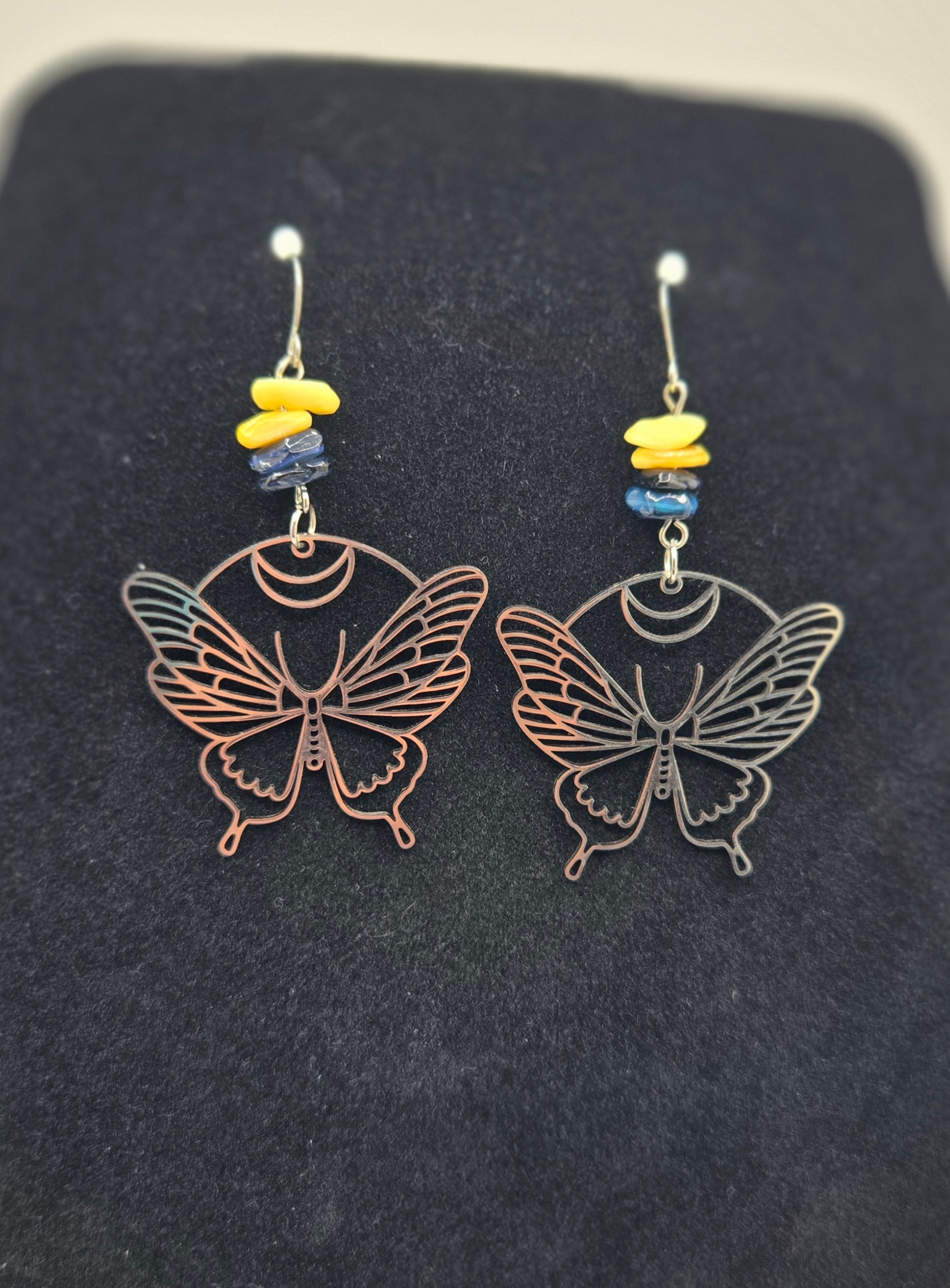 Butterfly Gemstone Earrings