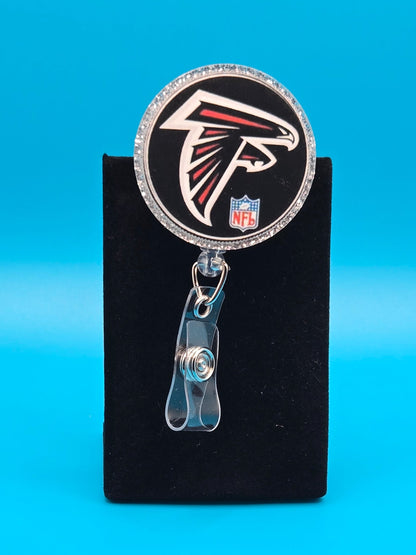 Sports Themed Football Acrylic Badge Reel
