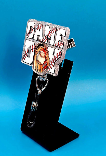 Game Day Acrylic Badge Reel