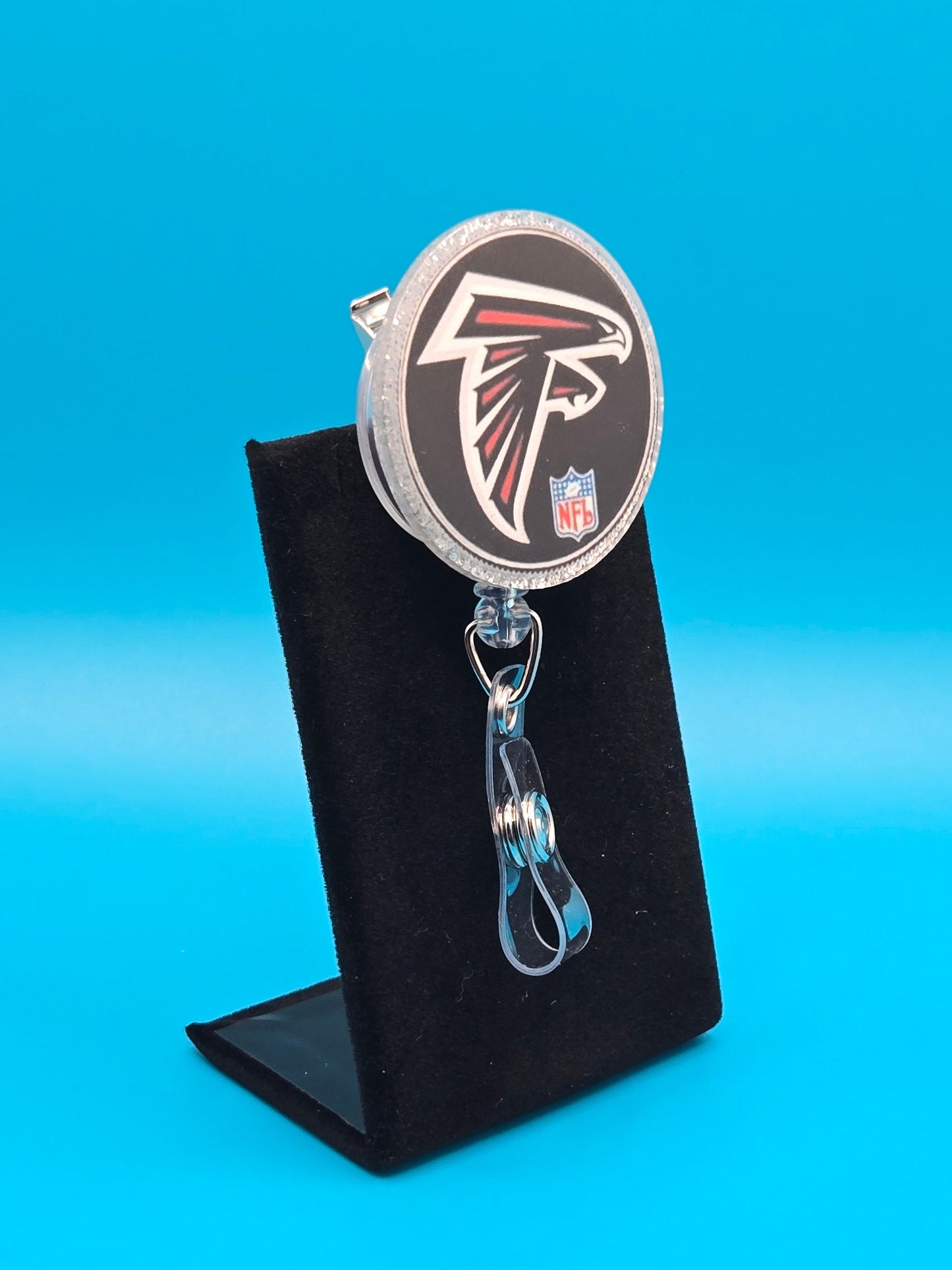 Sports Themed Football Acrylic Badge Reel