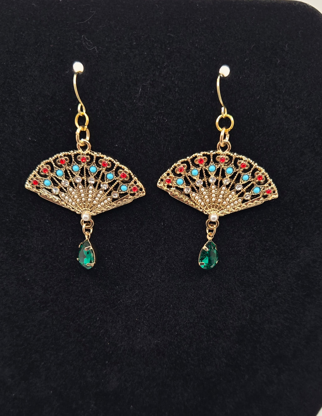 Beautiful Fan Earrings