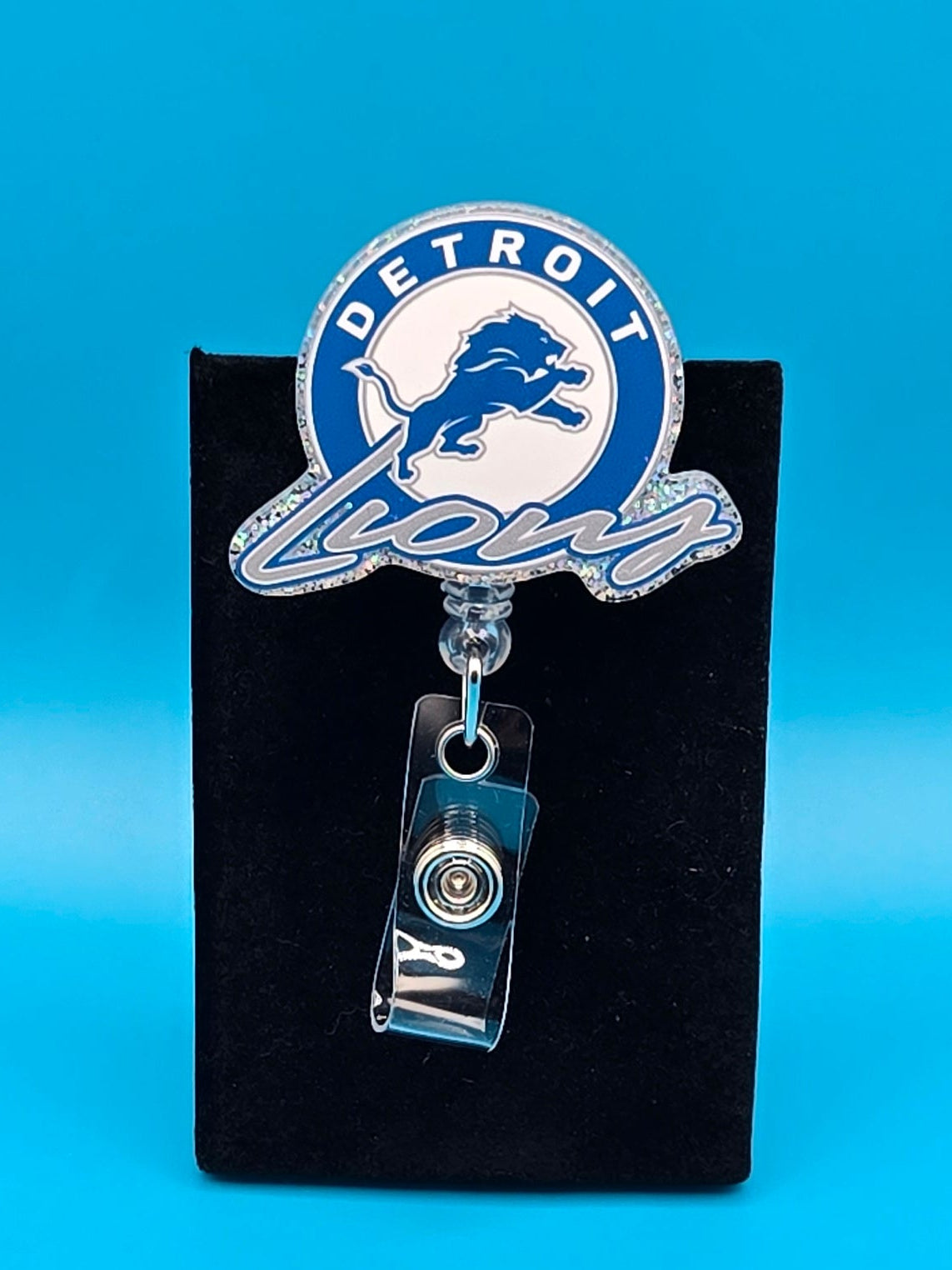 Sports Themed Football Acrylic Badge Reel