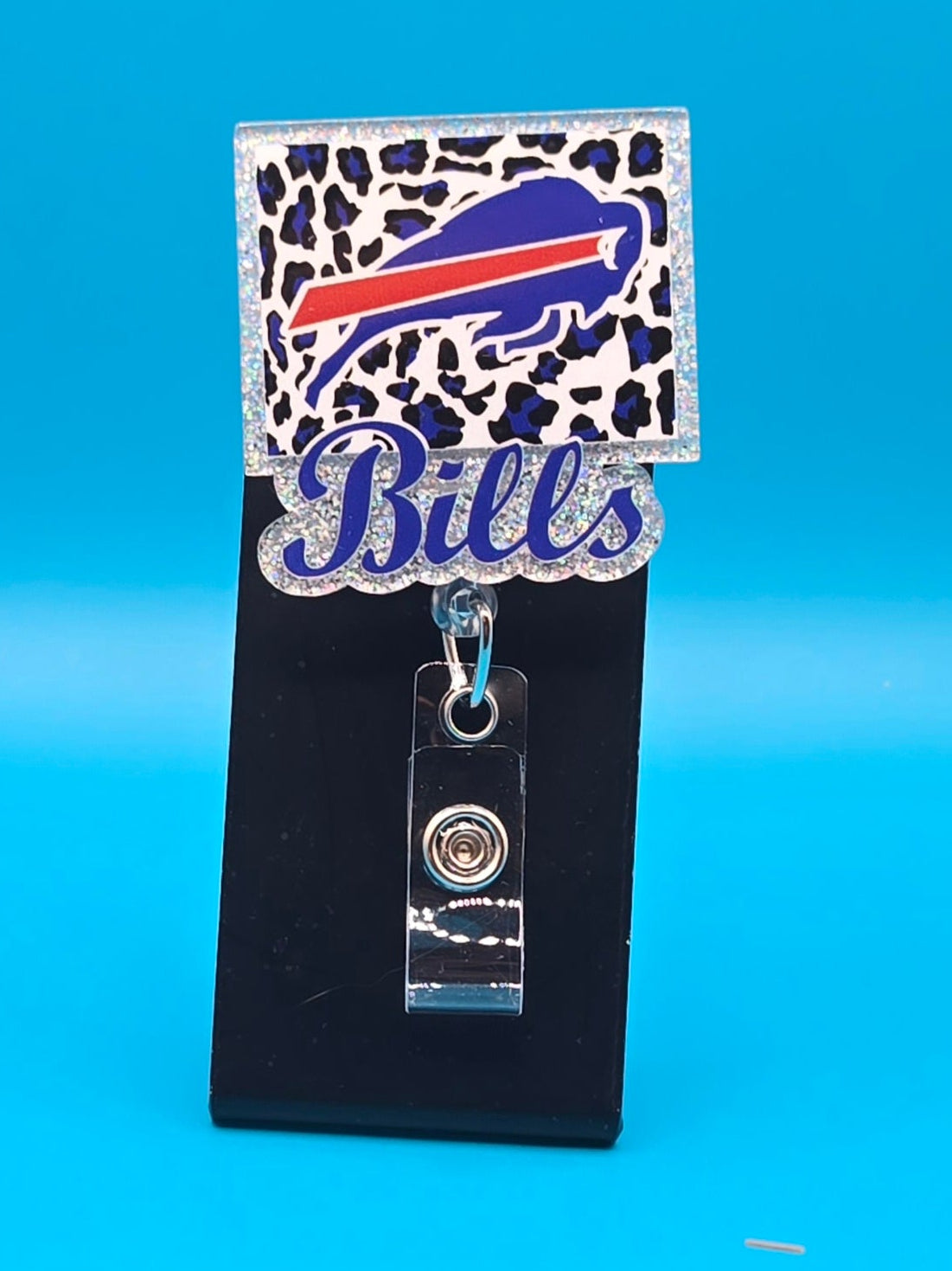 Sports Themed Football Acrylic Badge Reel