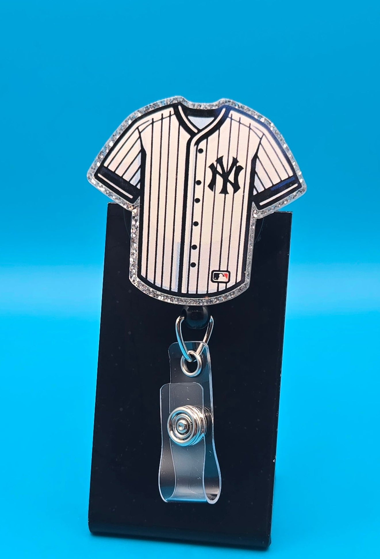 Sports Themed Baseball Acrylic Badge Reel