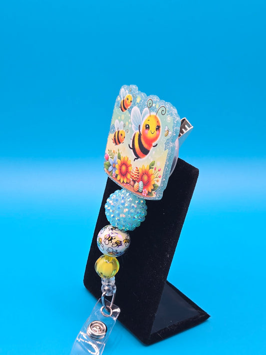 Easter Bee Acrylic Badge Reel