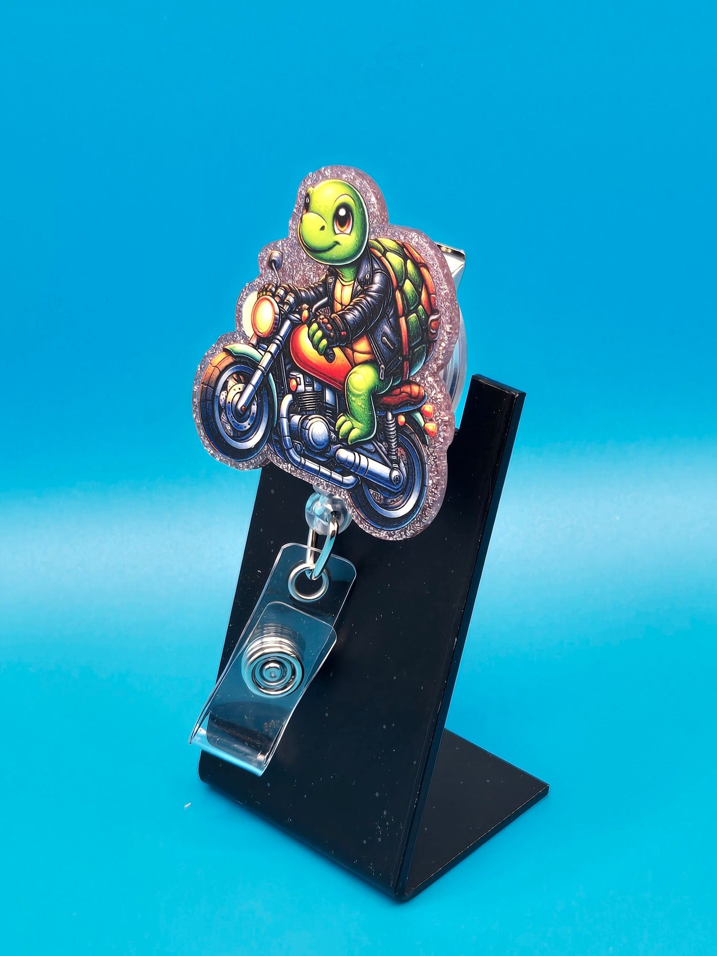 Slow Ride Acrylic Badge Reel
