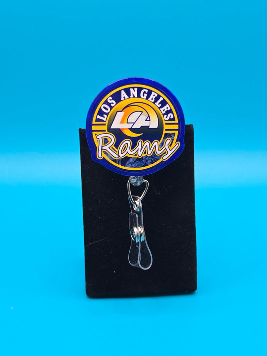 Sports Themed Football Acrylic Badge Reel