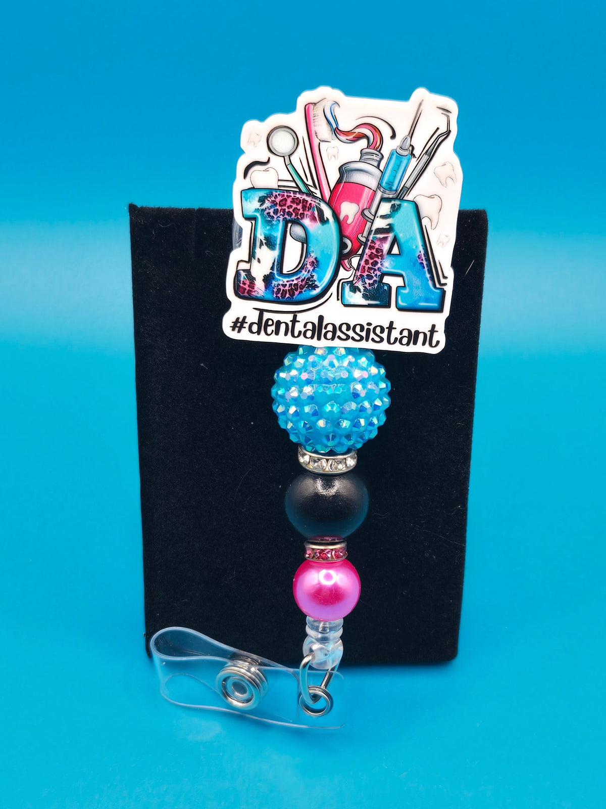 Dental Assistant Acrylic Badge Reel