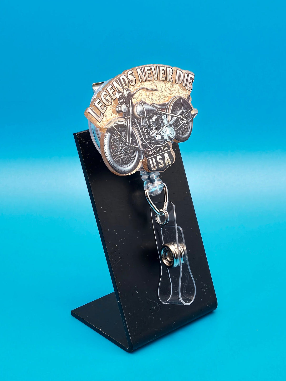 Legends Never Die Acrylic Badge Reel