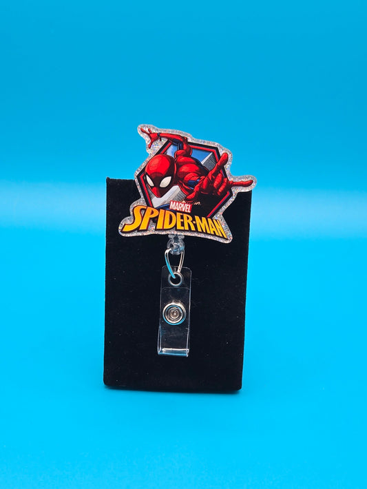 Aracnid Comic Acrylic Badge Reel