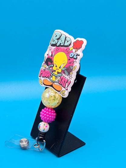 80's Cartoon Acrylic Badge Reel