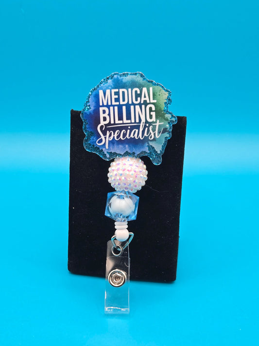 Medical Billing Specialist Acrylic Badge Reel