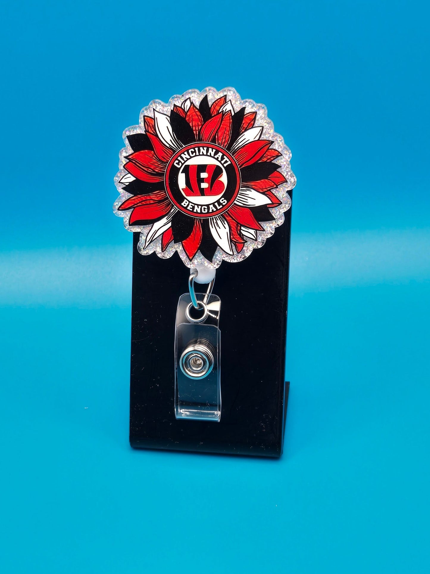 Sports Themed Football Acrylic Badge Reel