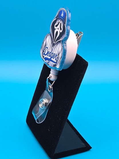 Horror Sports Fan Acrylic Badge Reel
