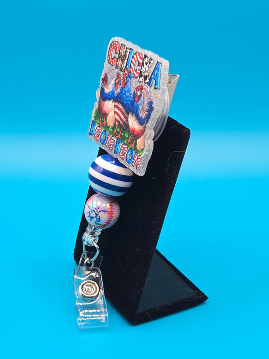 Chicka Boom Boom Acrylic Badge Reels