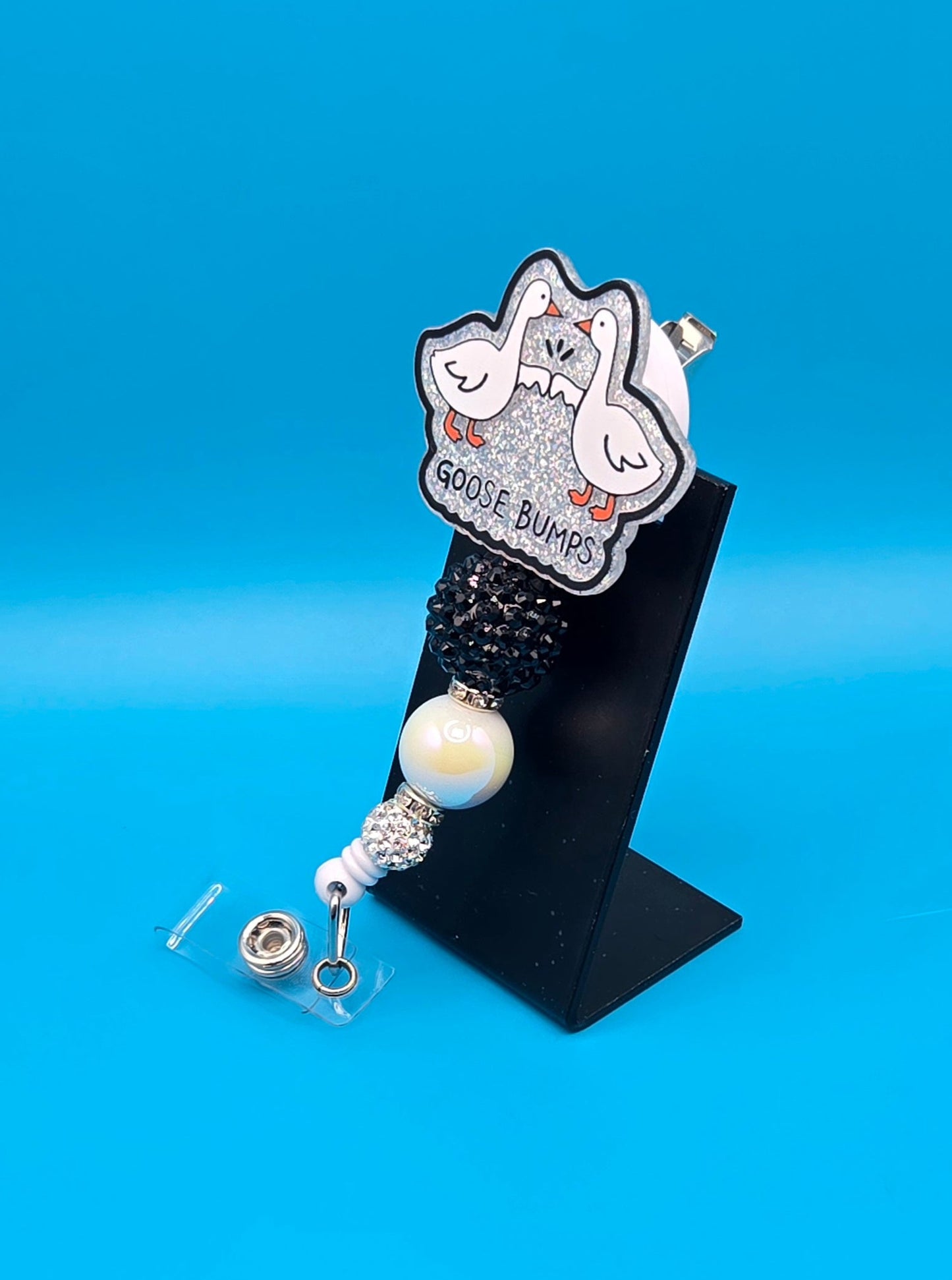Goose Bumps Acrylic Badge Reel