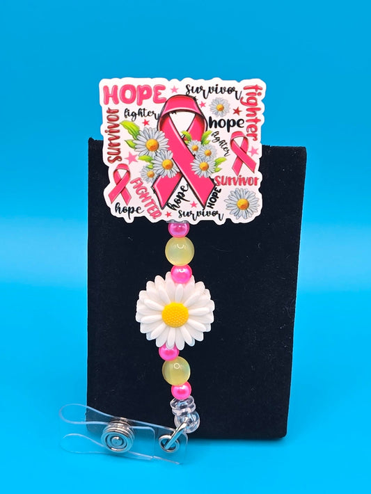 Hope Daisy Acrylic Badge Reel
