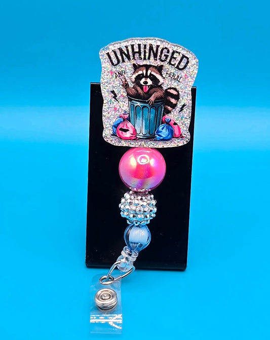 Unhinged,  Acrylic Badge Reel