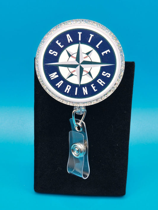 Sports Themed Baseball Acrylic Badge Reel