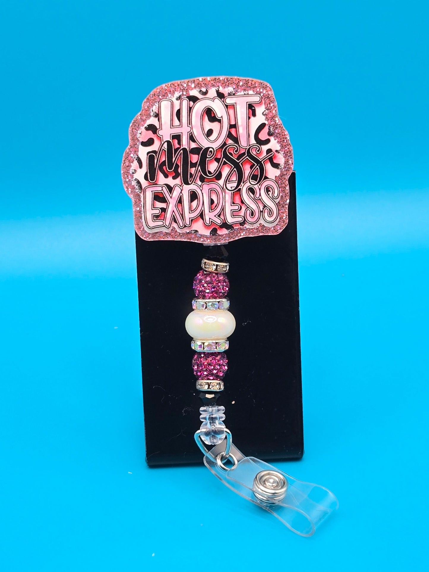 Hot Mess Express Acrylic Badge Reel