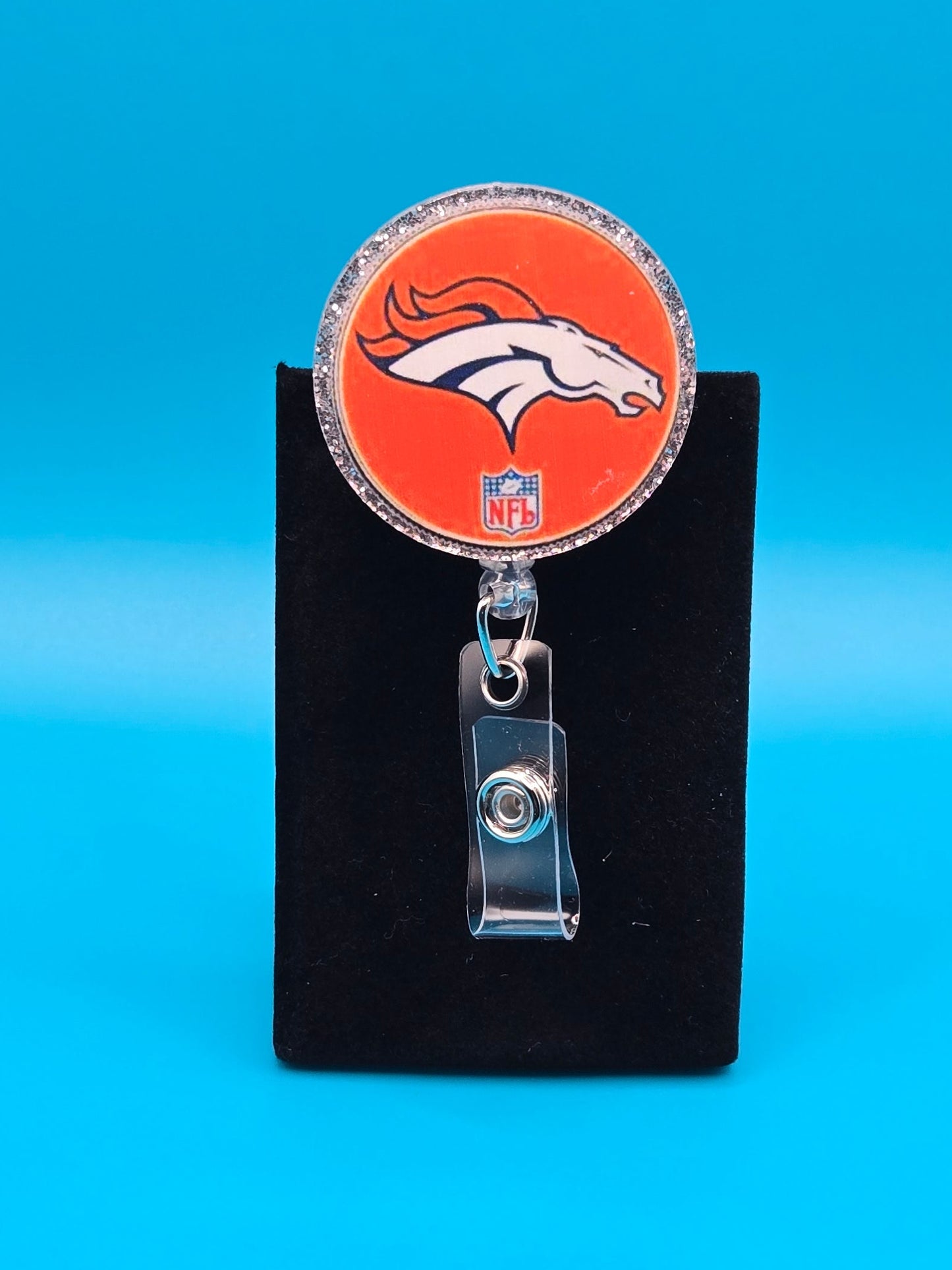 Sports Themed Football Acrylic Badge Reel