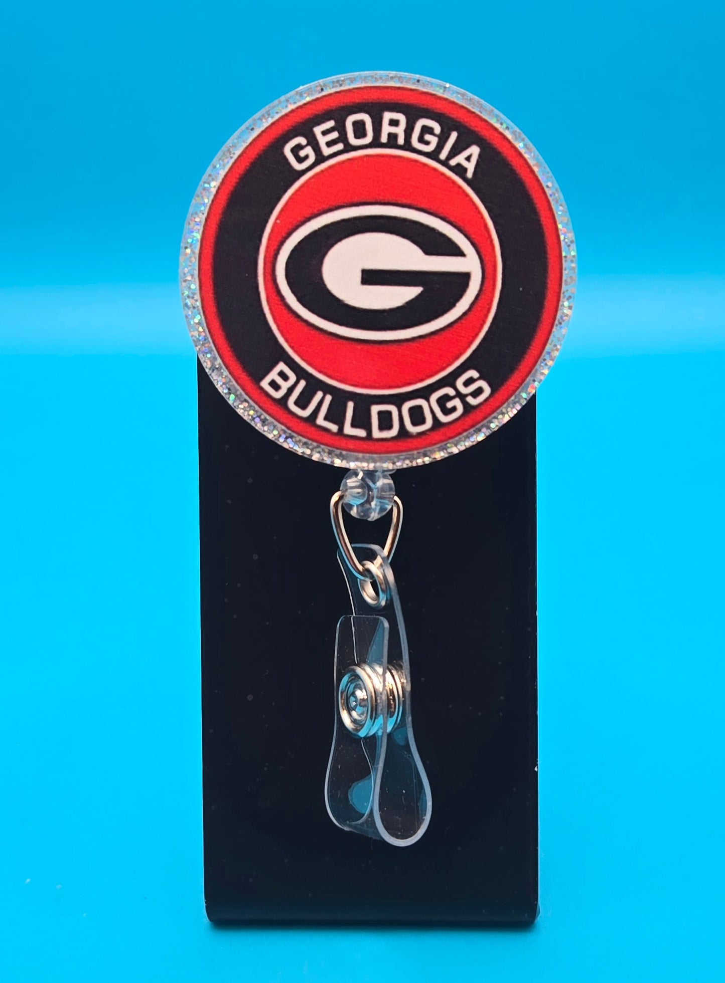 Sports Themed Football Acrylic Badge Reel