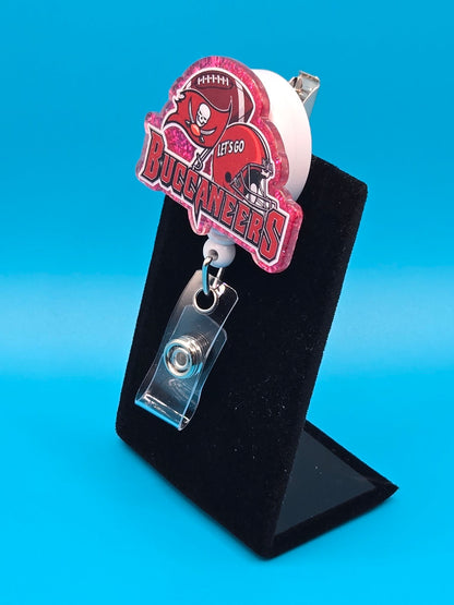Sports Themed Football Acrylic Badge Reel