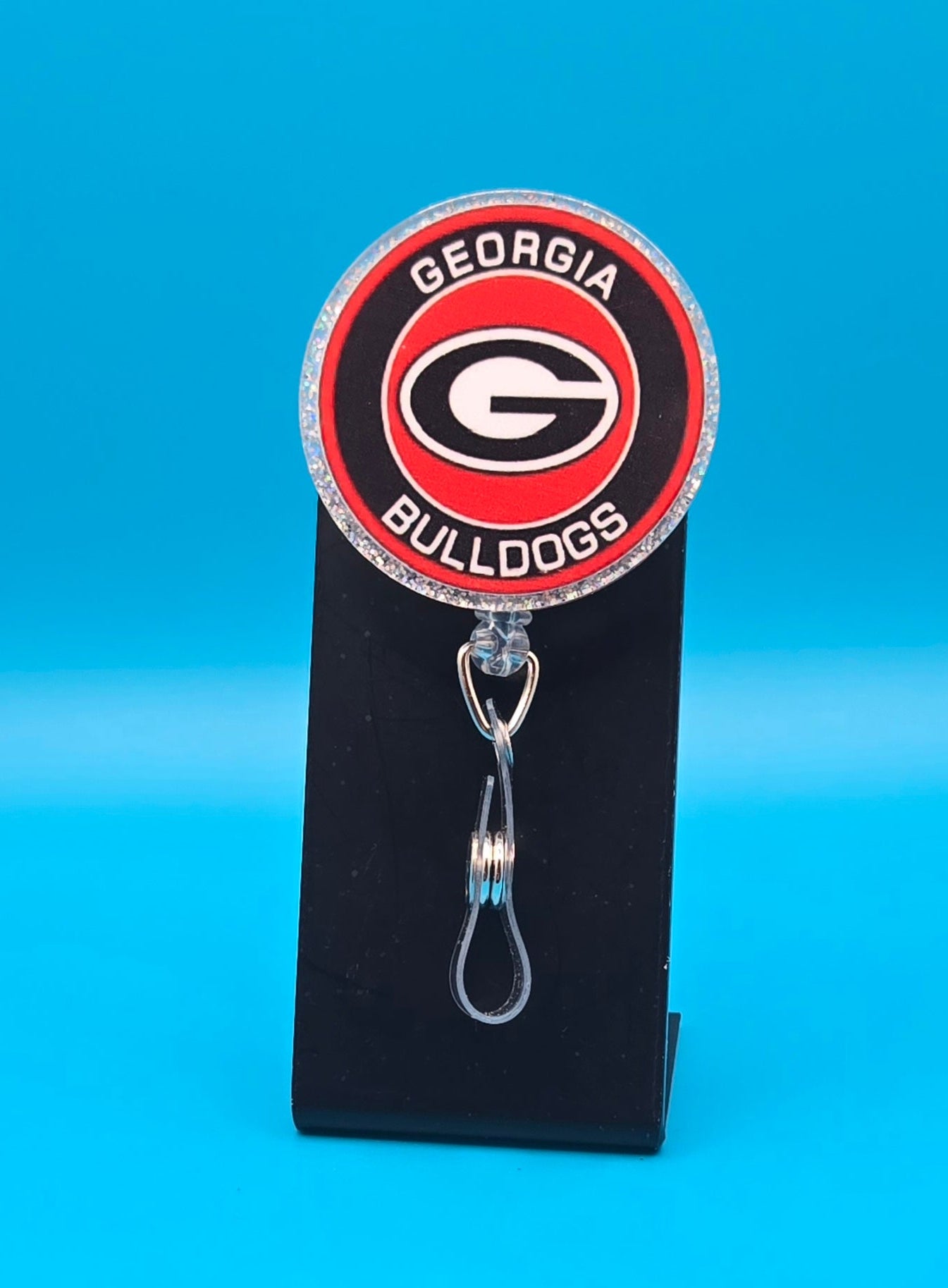Sports Themed Football Acrylic Badge Reel