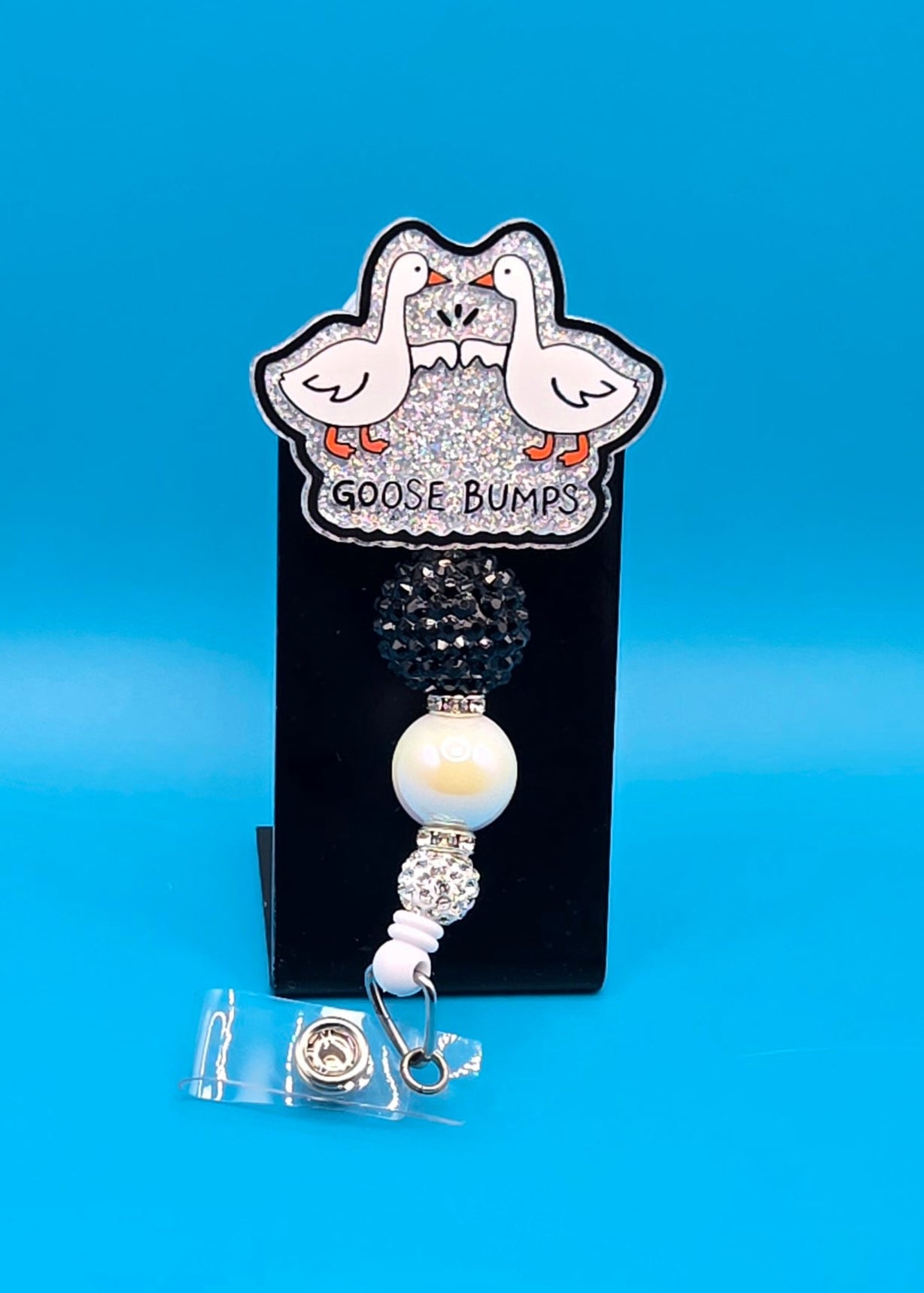 Goose Bumps Acrylic Badge Reel