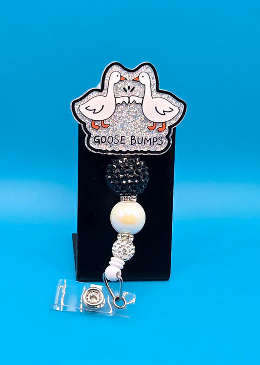 Goose Bumps Acrylic Badge Reel