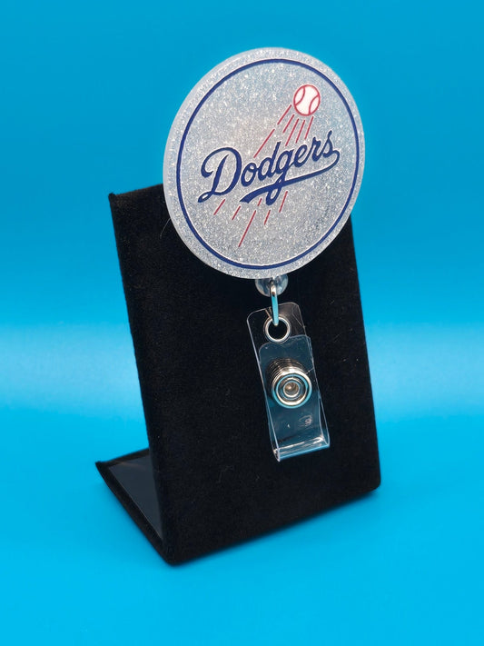 Sports Themed Baseball Acrylic Badge Reel