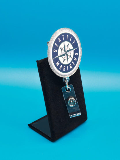 Sports Themed Baseball Acrylic Badge Reel