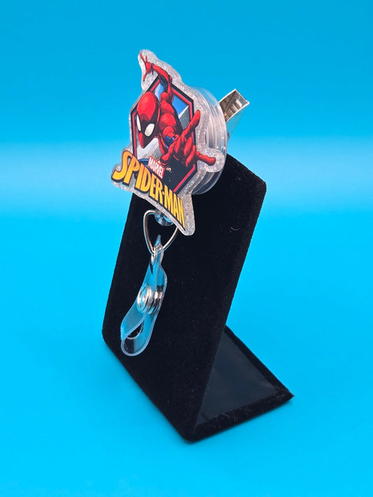 Comic Aracnid Acrylic Badge Reel