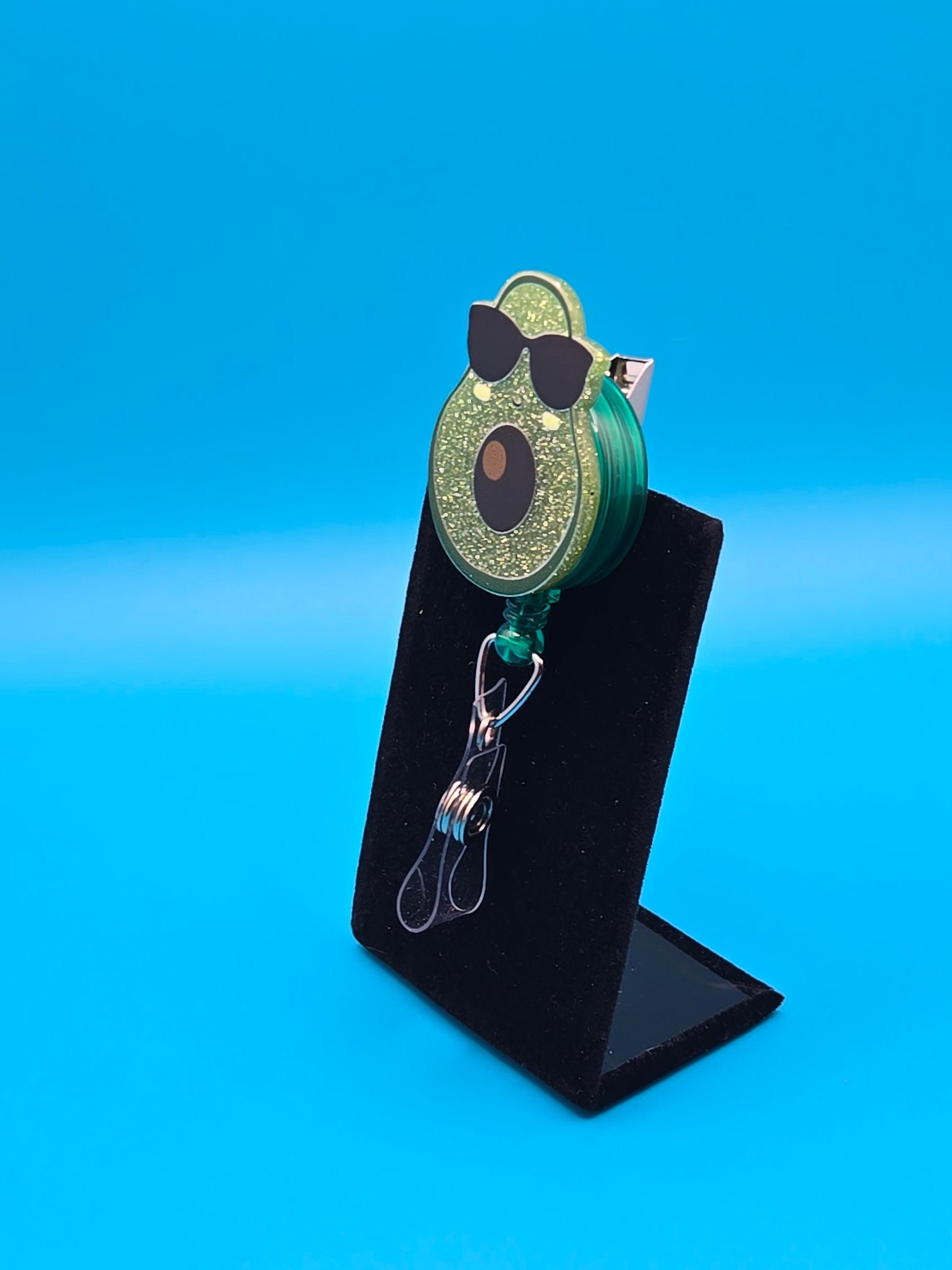 Cool Avacado Acrylic Badge Reel