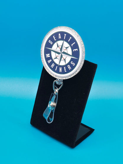 Sports Themed Baseball Acrylic Badge Reel