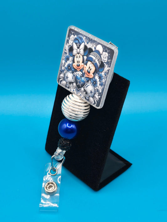 Sports Themed Football Acrylic Badge Reel