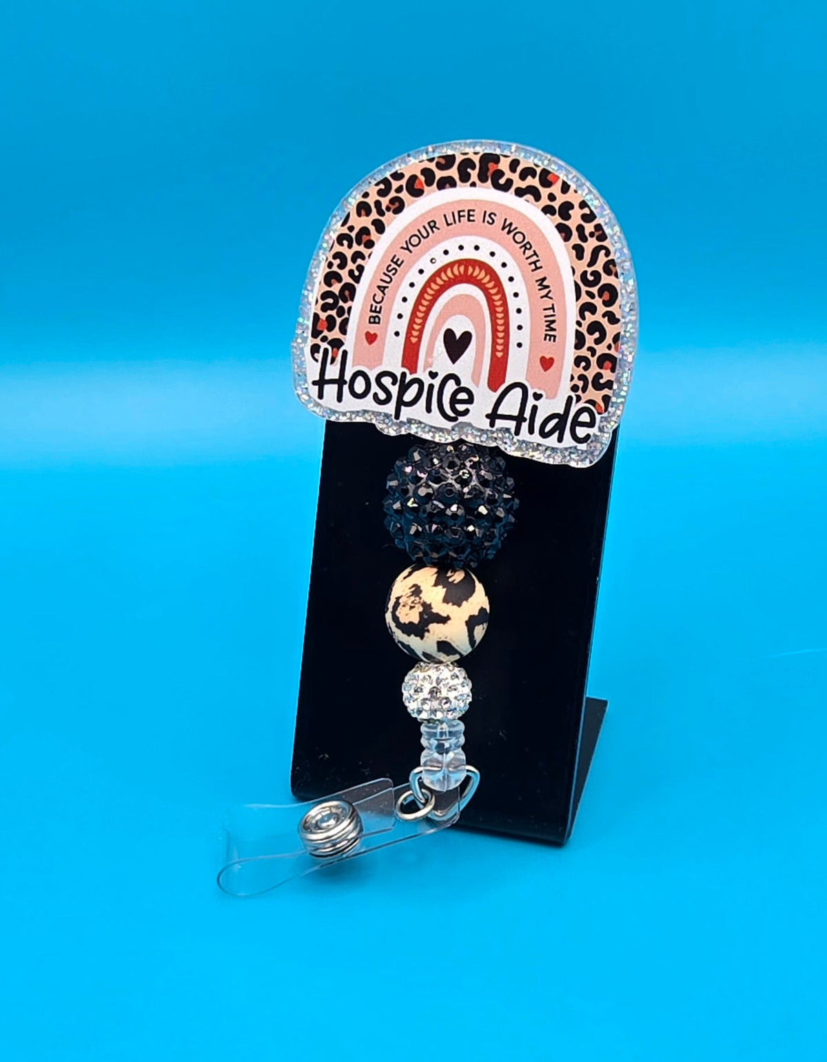 Hospice Aide Acrylic Badge Reel