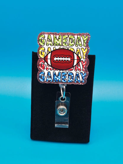 Game Day Acrylic Badge Reel